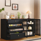 Buffet moderne Art Déco en bois avec rangement