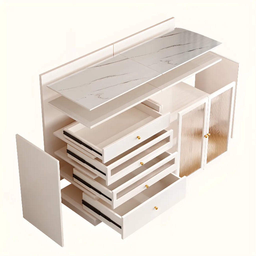 Buffet moderne Art Déco en bois avec rangement