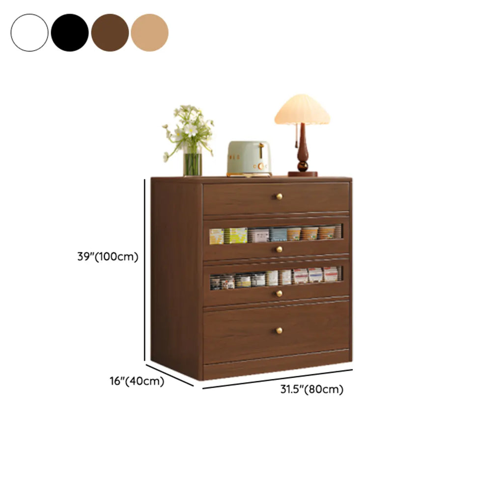 Buffet moderne Art Déco en bois avec rangement