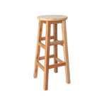 Tabourets de bar modernes en bois, hauteur comptoir, sans dossier