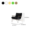 Fauteuil d'appoint moderne du milieu du siècle avec structure en métal et chenille