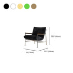 Fauteuil d'appoint moderne du milieu du siècle avec structure en métal et chenille