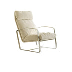 Fauteuil d'appoint moderne en chenille à dossier haut avec accoudoirs