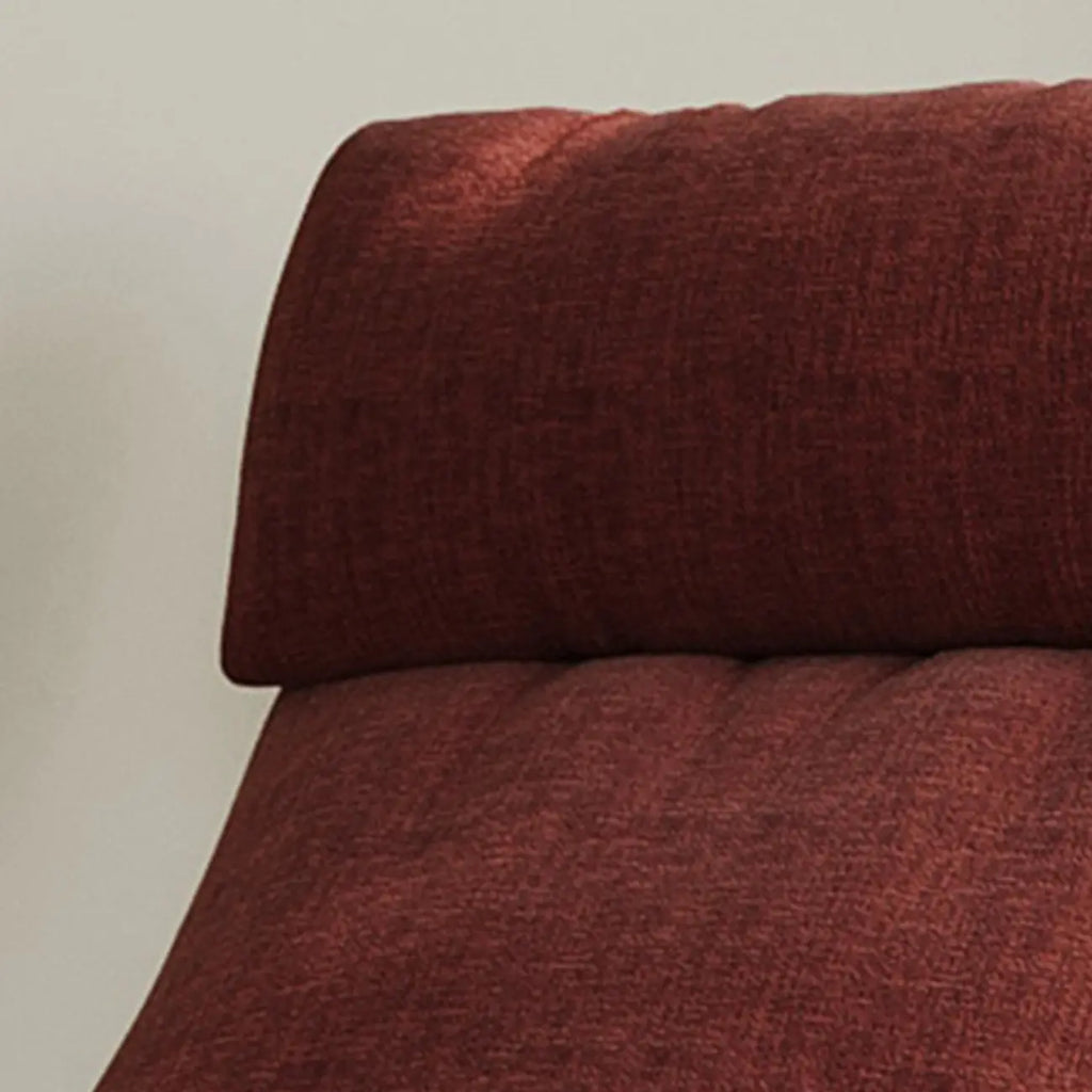 Fauteuil d'appoint moderne en chenille à dossier haut avec accoudoirs