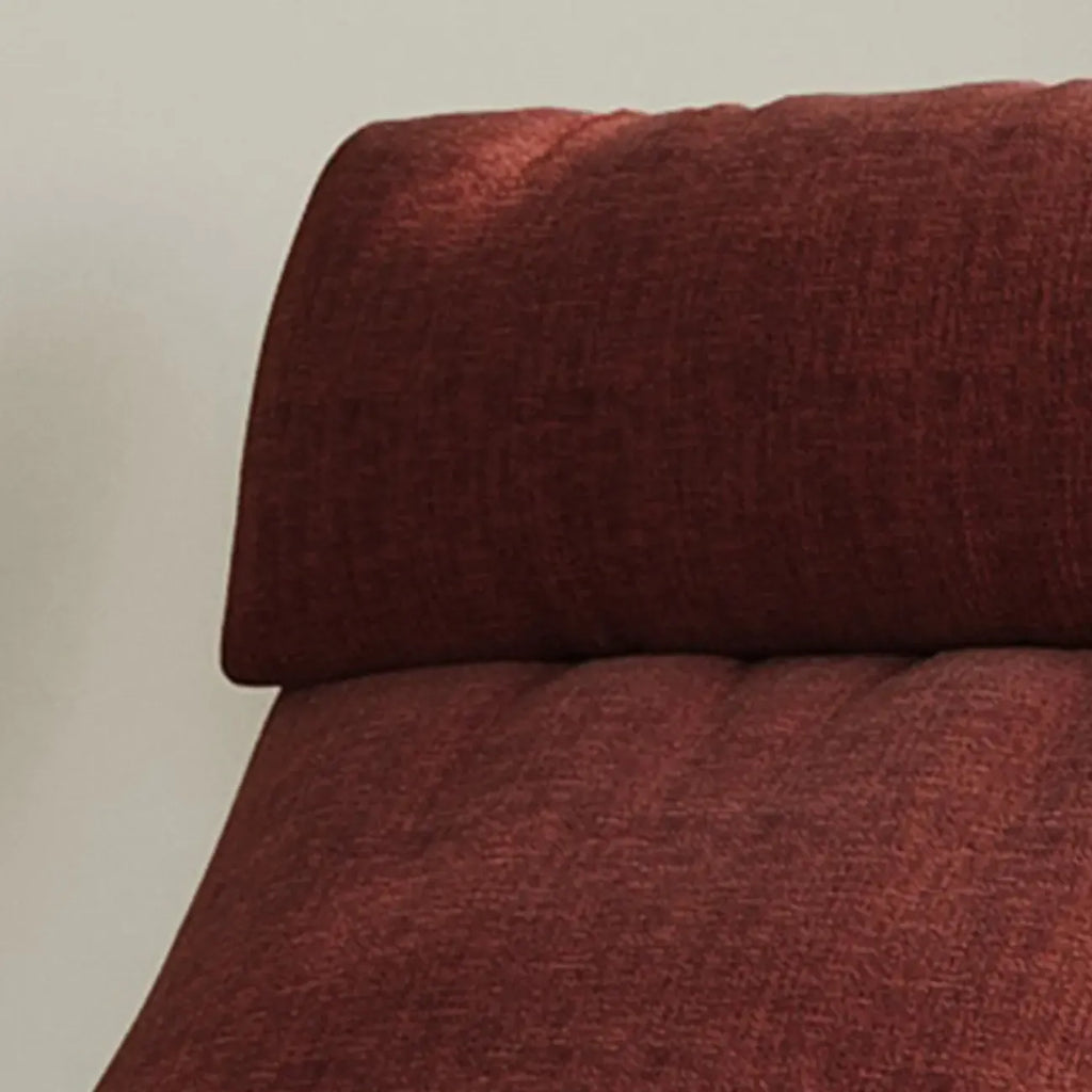 Fauteuil d'appoint moderne en chenille à dossier haut avec accoudoirs