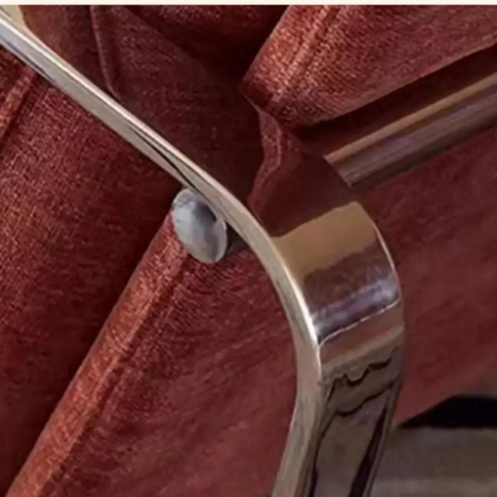 Fauteuil d'appoint moderne en chenille à dossier haut avec accoudoirs
