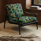 Fauteuil d'appoint en tissu jacquard pour salon