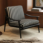 Fauteuil d'appoint en tissu jacquard pour salon