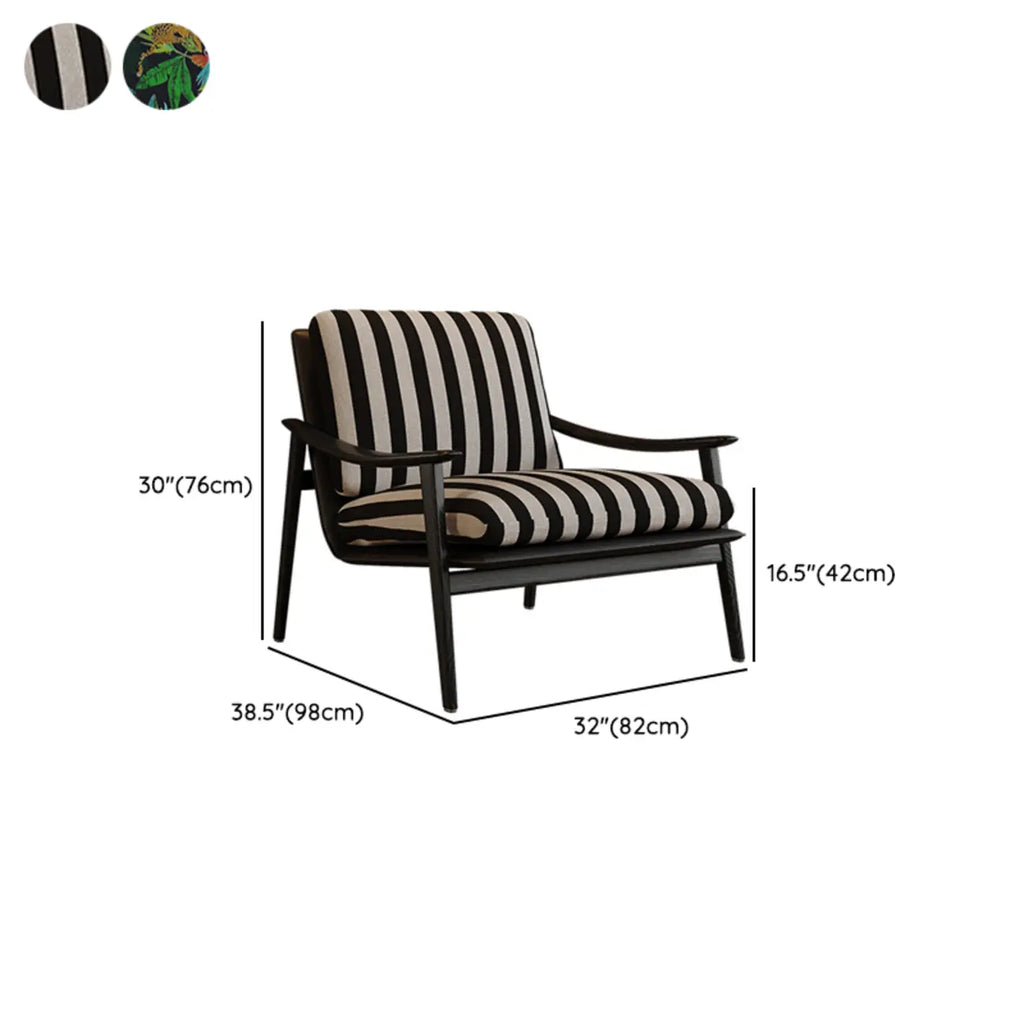Fauteuil d'appoint en tissu jacquard pour salon