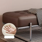 Banc de chambre moderne capitonné en cuir