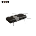 Banc de chambre moderne capitonné en cuir