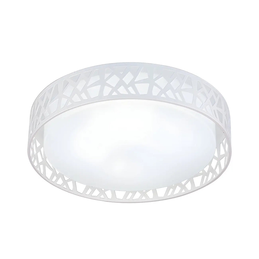 Plafonnier LED encastré moderne en acrylique blanc 19 pouces