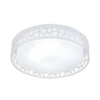Plafonnier LED encastré moderne en acrylique blanc 19 pouces