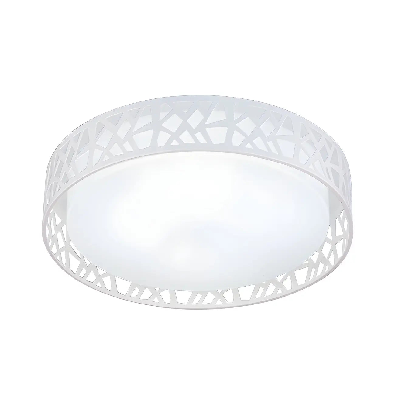 Plafonnier LED encastré moderne en acrylique blanc 19 pouces