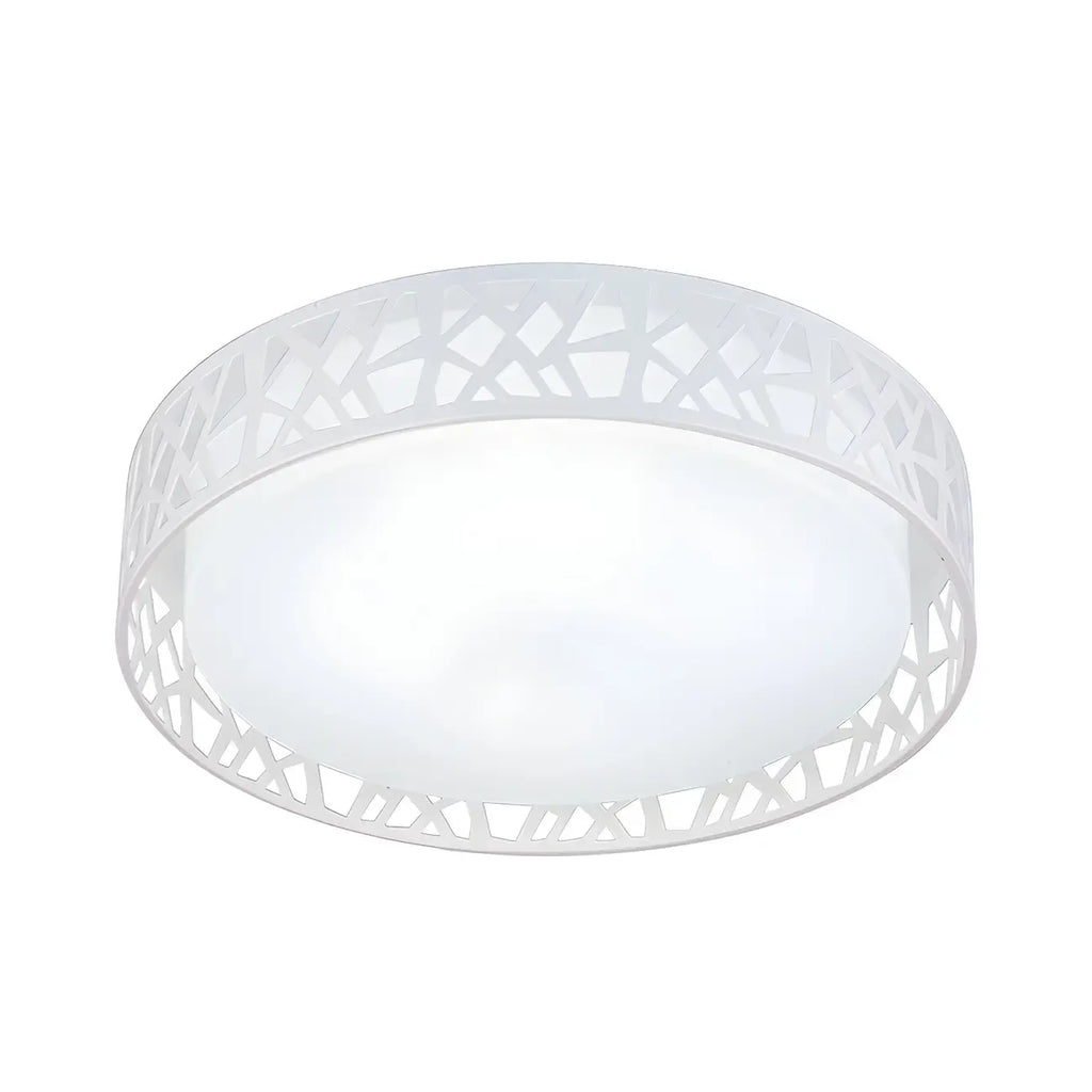 Plafonnier LED encastré moderne en acrylique blanc 19 pouces