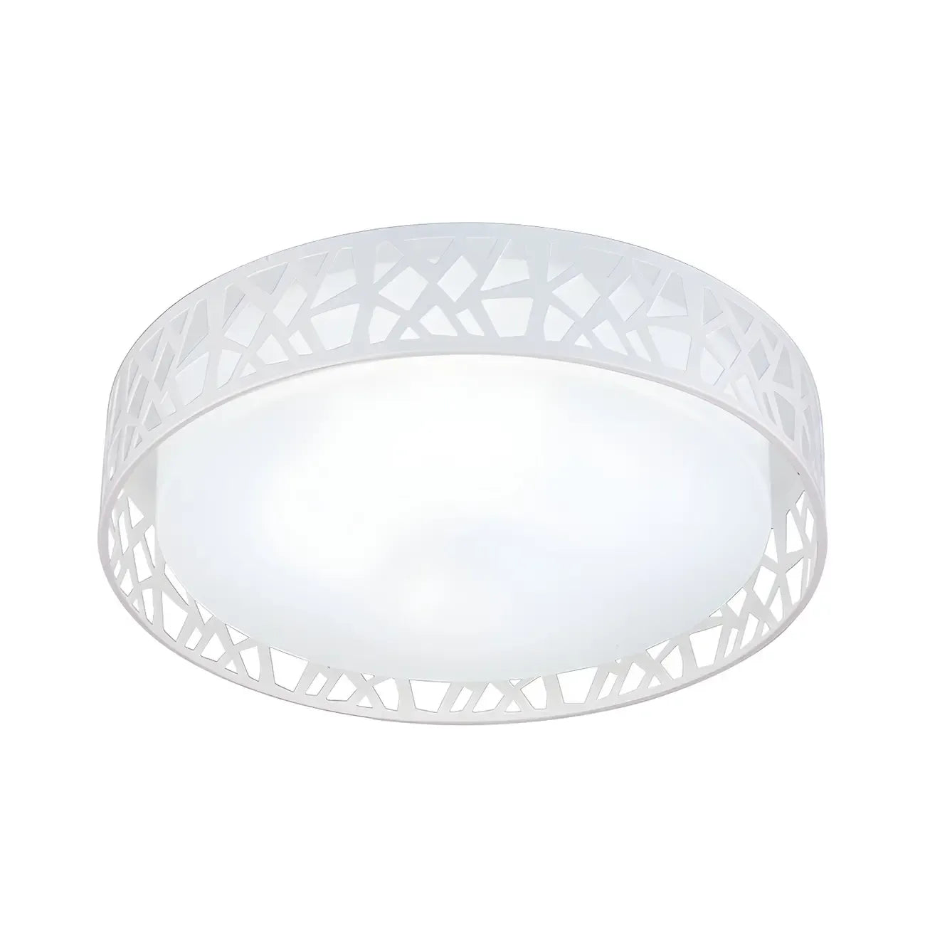 Plafonnier LED encastré moderne en acrylique blanc 19 pouces