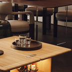 Table d'appoint élégante blanche multifonctionnelle en bois à roulettes