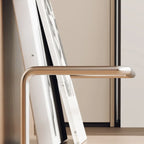Table d'appoint élégante blanche multifonctionnelle en bois à roulettes