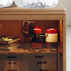 Table d'appoint mobile moderne pliante en bois avec roulettes