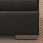 Banc de chambre moderne en cuir rembourré avec rangement