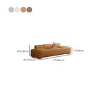 Banc de chambre long moderne capitonné en cuir