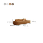 Banc de chambre long moderne capitonné en cuir