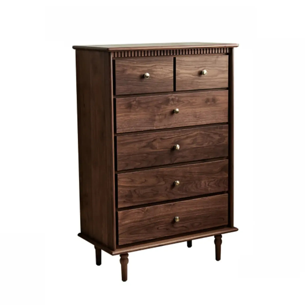Ensemble commode en bois de noyer de style milieu du siècle avec grand espace de rangement