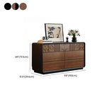 Comò in Legno Ispirato all'Art Déco con Intagli Geometrici