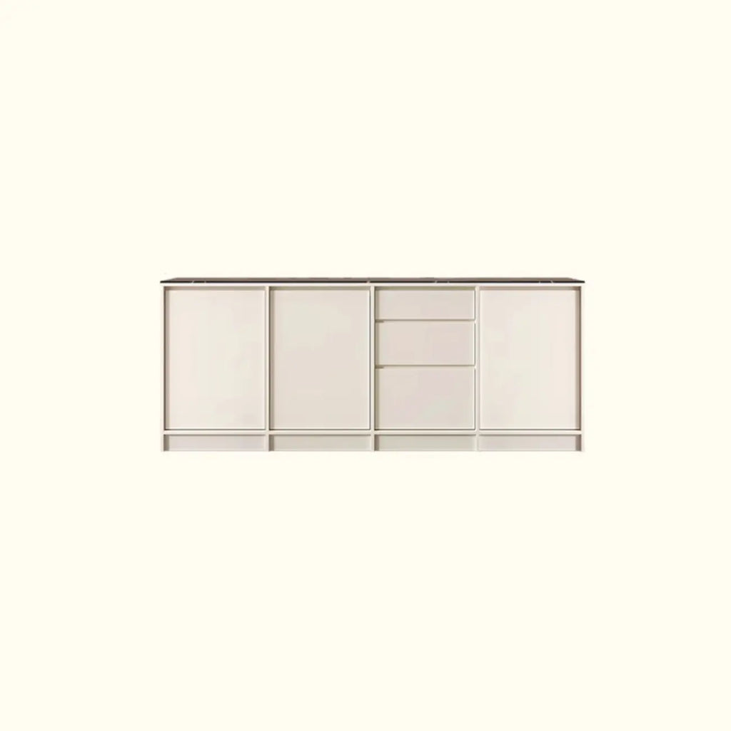 Buffet moderne en bois avec étagère et portes modulables