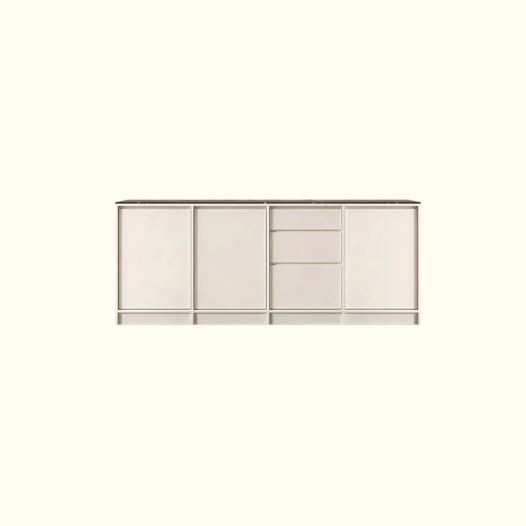 Buffet moderne en bois avec étagère et portes modulables
