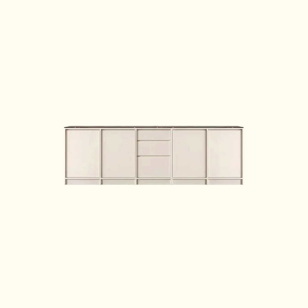Buffet moderne en bois avec étagère et portes modulables