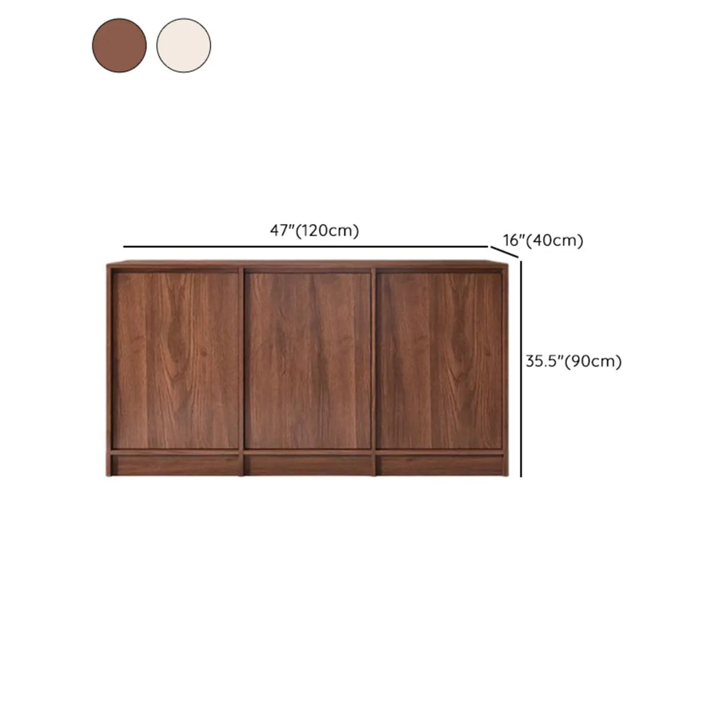 Buffet moderne en bois avec étagère et portes modulables