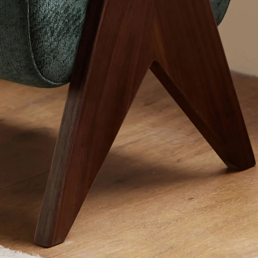 Banc de chambre moderne capitonné vert émeraude
