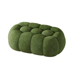 Banc de chambre contemporain en forme de nuage, recouvert de tissu