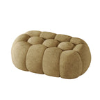 Banc de chambre contemporain en forme de nuage, recouvert de tissu