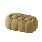 Banc de chambre contemporain en forme de nuage, recouvert de tissu