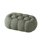 Banc de chambre contemporain en forme de nuage, recouvert de tissu