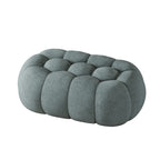 Banc de chambre contemporain en forme de nuage, recouvert de tissu