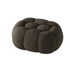 Banc de chambre contemporain en forme de nuage, recouvert de tissu