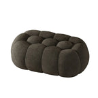 Banc de chambre contemporain en forme de nuage, recouvert de tissu