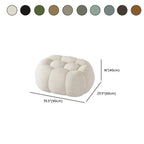 Banc de chambre contemporain en forme de nuage, recouvert de tissu