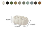 Banc de chambre contemporain en forme de nuage, recouvert de tissu