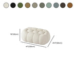 Banc de chambre contemporain en forme de nuage, recouvert de tissu