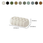 Banc de chambre contemporain en forme de nuage, recouvert de tissu