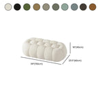 Banc de chambre contemporain en forme de nuage, recouvert de tissu