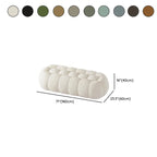 Banc de chambre contemporain en forme de nuage, recouvert de tissu