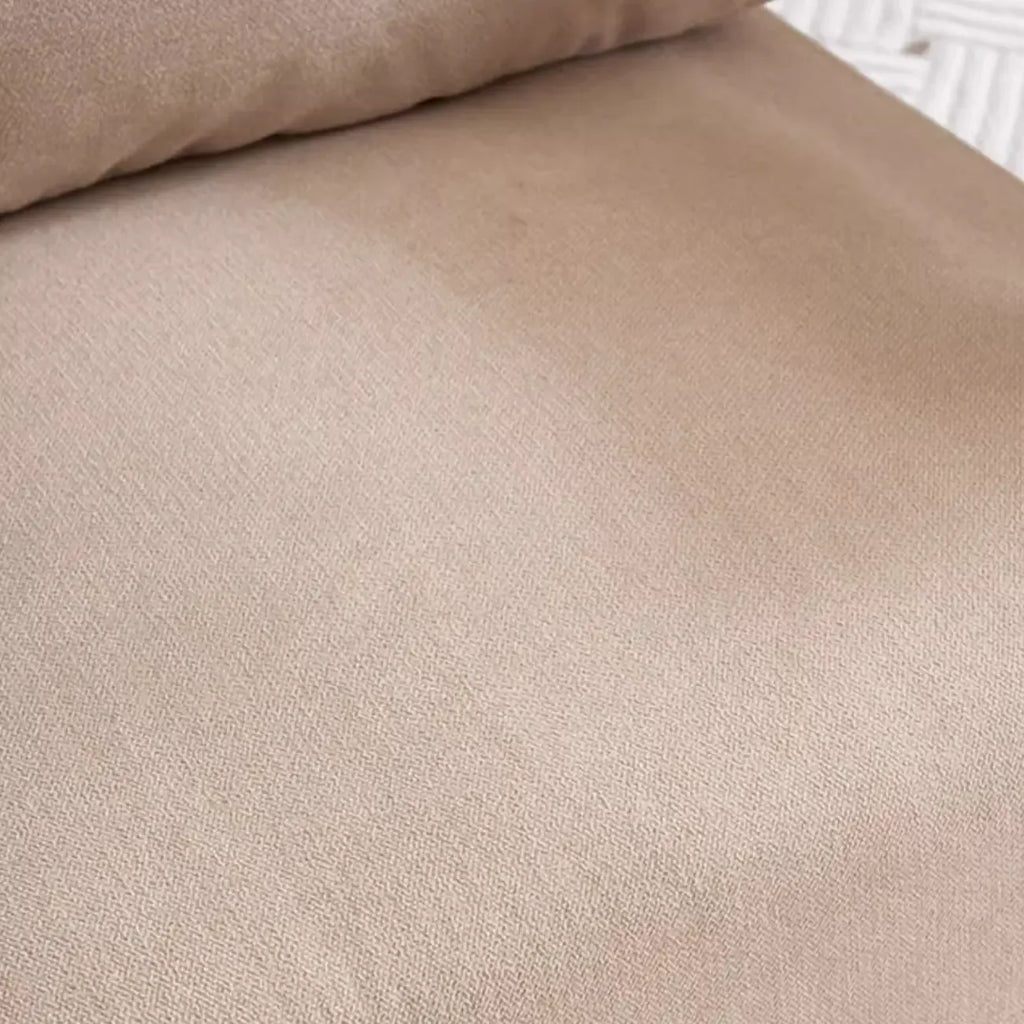 Fauteuil moderne en coton et lin pour salon