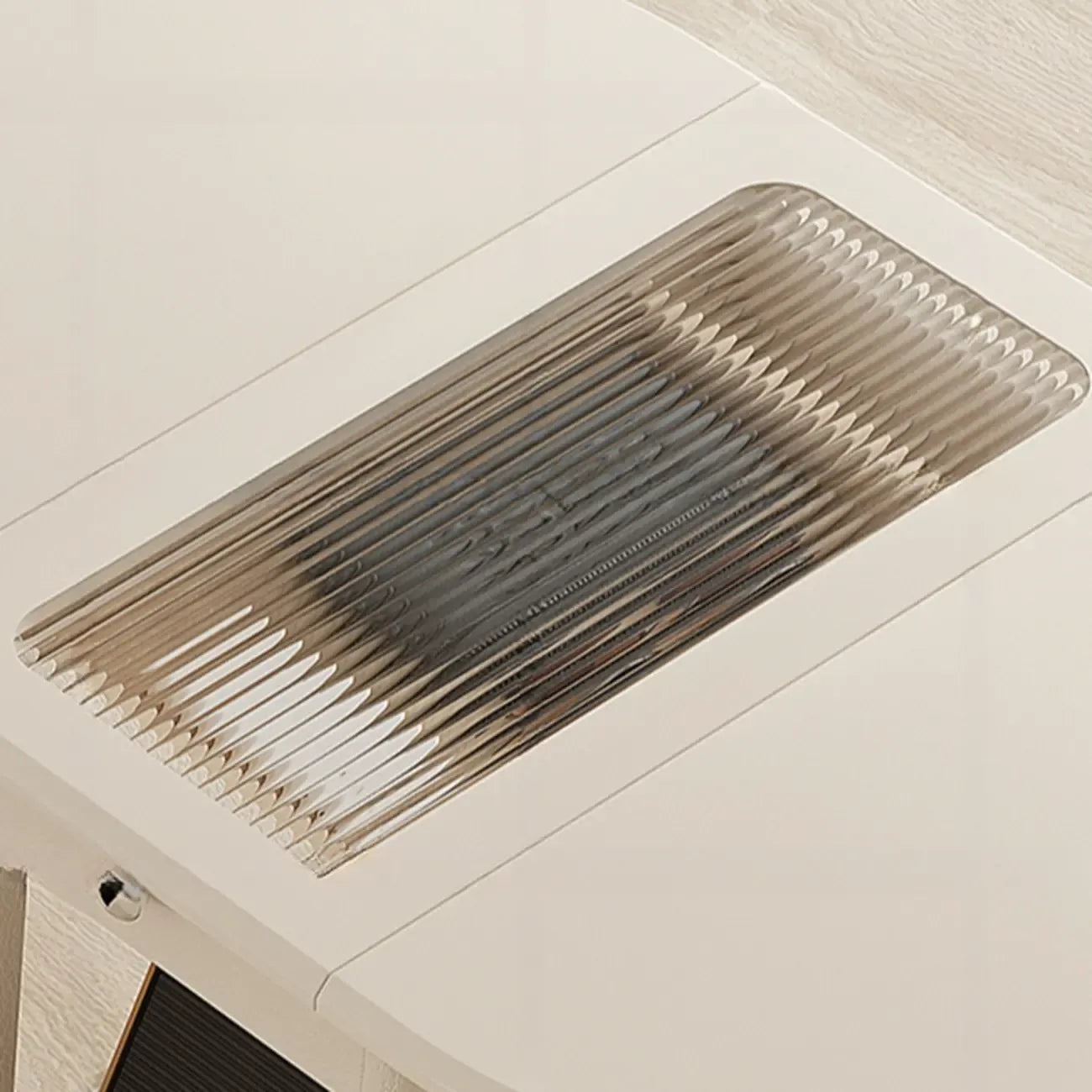 Petite table d'appoint pliable en bois blanc moderne à roulettes