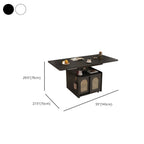 Petite table d'appoint pliable en bois blanc moderne à roulettes