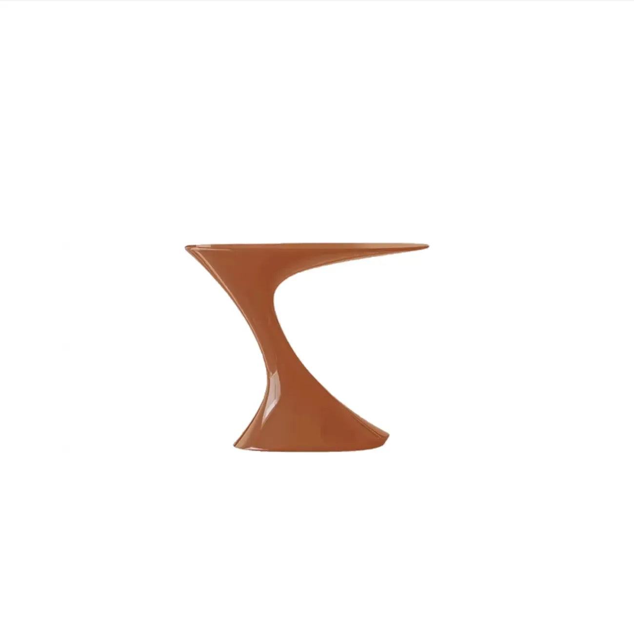 Table d'appoint ovale minimaliste en acier style rétro pour salon